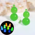 Luminous small gourd decompression toy, green resin fingertips hand play gadget SKU. - Algae Green