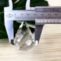K9 glass crystal teardrop pendant chandelier hanging decoration jewelry piece 30-32mm width - 47x32mm