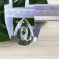 K9 glass crystal pendant teardrop faceted gemstone for DIY jewelry making and home decor drop - 46x30mm