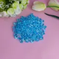 Blue acrylic fake ice crystals for fish tank landscaping and DIY craft decorations. - Vibrant Blue