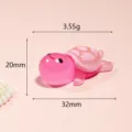 Roze hars schildpad miniatuur figuur, micro landschap DIY charme, schattige bureau decor. - Rozerode lichtgevende schildpad