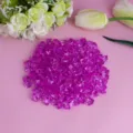 Purple acrylic crushed ice stones for DIY crafts, fish tank landscaping, vase decor. - Rose Red