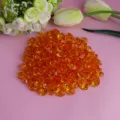 Orange faux crushed ice acrylic crystal stones for fish tank landscaping and DIY decor crafts. - Orange Yellow