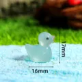 Luminous hars eend miniatuur micro landschap ornament gloeiend speelgoed decor item. - Felblauwe vrouwelijke eend