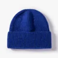 Berretto in maglia blu cappello caldo invernale da uomo e donna design a coste classico - Taglia unica / 20B122 Celeste