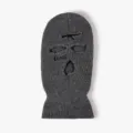 Dark grey three-hole knit balaclava ski mask with embroidery for outdoor cycling winter - Light Gray