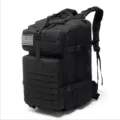 Schwarzer taktischer Rucksack große Kapazität Outdoor Molle Militär Rucksack für Reisen. - Schwarz