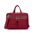 Rote Business Laptoptasche mit grossem Fach fuer Buero Akten Dokumente Pendler Tasche - Burgunderrot