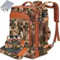 Camouflage Reise-Rucksack mit USB-Anschluss, Laptopfach und praktischem Packwürfel-Set. - Rucksack + 3 Organizer + Schuhtasche (8092) / Tarnfarben