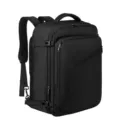 Schwarzer großer Reise-Rucksack wasserdichter Business-Laptop-Schulrucksack multifunktional - Schwarz