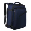 Wasserdichter Business Laptop Rucksack, großer blauer Reise Wander Schulrucksack. - Dunkelblau