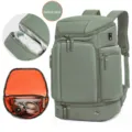 Großes multifunktionales grünes Rucksack mit separatem Schuhfach und Oxford-Gewebe. - Neu Waldgrün