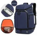 Großer Kapazität multifunktionaler Reise Rucksack mit Nass-Trocken-Trennung und separatem Schuhfach. - Blau