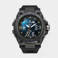 Herren Sport Digital Uhr Outdoor wasserdicht leuchtend elektronische Armbanduhr schwarz - Blau