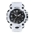 Witte waterdichte sporthorloge voor heren, digitale outdoor horloge met stijl nieuw. - Wit