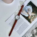 Damen Vintage Retro Quarz Uhr dünnes Lederarmband minimalistisch kleines rundes Zifferblatt chic - Kaffeebraunes Armband