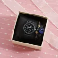 Constellation quartz watch and bracelet gift set for teens, black student fashion casual style. - Sagittarius