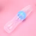 Silicone baby squeeze feeding bottle with spoon for baby food complementary feeding 120ml - Blue