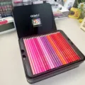 Juego de 120 lápices de colores al aceite profesionales en caja de metal para arte - 120 Colores Caja de Hierro (3.0mm)
