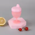 Pink baby sippy cup toddler training goblet cup leakproof infant drinking cup for daily use - Pink