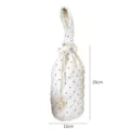 Sac Seau Matelassé à Pois avec Cordon de Serrage Pochette pour Tasse d'eau 25x12cm - Sac Cabas À Pois Coeur