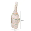Sac à main matelassé avec cordon et imprimé tulipe lapin, compact pour quotidien et tasses. - Sac Cabas Lapin Tulipe Mignon
