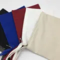 Mehrfarbige Canvas Reißverschlusstasche Detail, blanko Baumwoll Kosmetiktasche für DIY. - Cremeweiß (Mit Baumwollsamenhülsen)