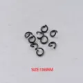 Black stainless steel jump rings 1x6mm DIY jewelry findings open jump rings pack of 100 pcs - 100pcs Pack / Black
