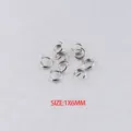 1x6mm stainless steel open jump rings for DIY jewelry making and craft accessory projects. - Pack of 1000 / Steel