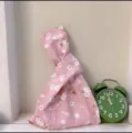 Japanischer Stil floraler Knoten Handtasche rosa Stofftasche kleine Tasche fuer Damen. - Rosa Kirschblüte