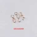 0.8x6mm rose gold stainless steel open jump rings for DIY necklace jewelry making supplies - 100pcs Pack / Rose Gold