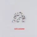 Rainbow stainless steel jump rings 0.8x6mm DIY jewelry making accessories parts set - 100pcs Pack / Rainbow