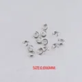 Stainless steel jump rings 0.8x6mm DIY jewelry findings making accessories set pack. - Pack of 1000 / Steel