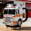 Taza de cafe de acero inoxidable con forma de ambulancia regalo original para decoracion - Taza de rescate de ambulancia