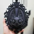 Gotische hars vleermuis wandhangende decoratie donkere stijl spiegelraam halloween thuis - Magische vleermuisspiegels / Geel