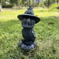 Hars heks uil beeldje Halloween gothische bureaudecoratie griezelige mystieke feest ornament - Magische Uil