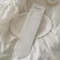 Chaussettes mi-hautes en dentelle blanche avec ruban nœud mignon style doux printemps été - Taille unique / Blanc