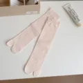 Chaussettes tabi fines rose clair pour femmes ete printemps confortables de tous les jours - Taille unique / Rose