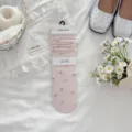Damen süße Blumen Wadenstrümpfe japanisch rosa Spitze Rüschen Socken Sommer neu - Einheitsgröße / Rosa 1 Paar