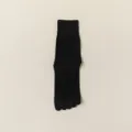 Herren schwarze Zehensocken, risshemmende antibakterielle Waden-Zehensocken Freizeit. - Einheitsgröße / 1 Paar / Schwarz