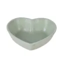 Heart-shaped wheat straw seasoning dish, light green speckled sauce plate for kitchen use. - Heart Shape / Green