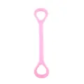 Pink 8-shape resistance band for home fitness, yoga stretching, back training and shoulder opening. - Pink