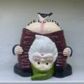 Divertido enano de jardín boca abajo estatua bienvenida novedad resina decoración - Gnomos haciendo el pino