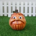 Halloween funny pumpkin resin ornament outdoor garden party spooky decoration prop figure - Style E