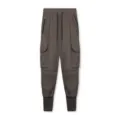 Men cargo joggers casual multi-pocket slim fit trousers athletic sports pants autumn - S / Coffee