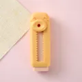 Radiergummi mit austauschbarem Kern im niedlichen Design für Schülerin Schreibwaren - Push Radiergummi (Gelborange/Einzelpreis)