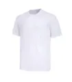 Men's solid white quick dry short sleeve crewneck sports fitness running t-shirt - S / White