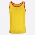 Camiseta de tirantes deportiva de malla transpirable de secado rápido para hombre y entrenamiento. - Amarillo