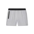 Men's athletic sports shorts with zipper pocket, casual breathable quick dry beach shorts - S / Light Gray