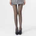 Transparente schwarze Strumpfhose für Damen, dünne sexy Feinstrumpfhose für den Sommer. - Einheitsgröße / Unterteile / Schwarz